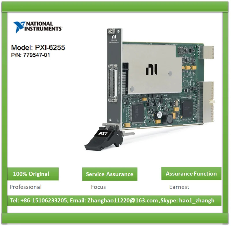 NI PXI-6255 779547 -01 아날로그 I/O 관련 디지털 2개32비트 카운트/세트 트리거 제공