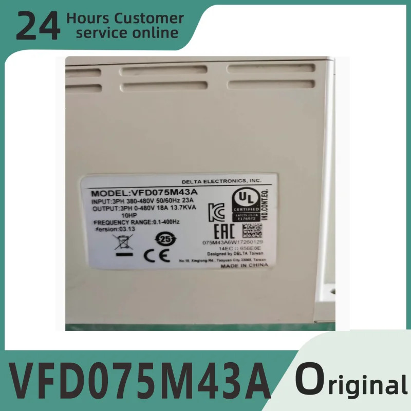 오리지널 주파수 변환 모듈 VFD075M43A