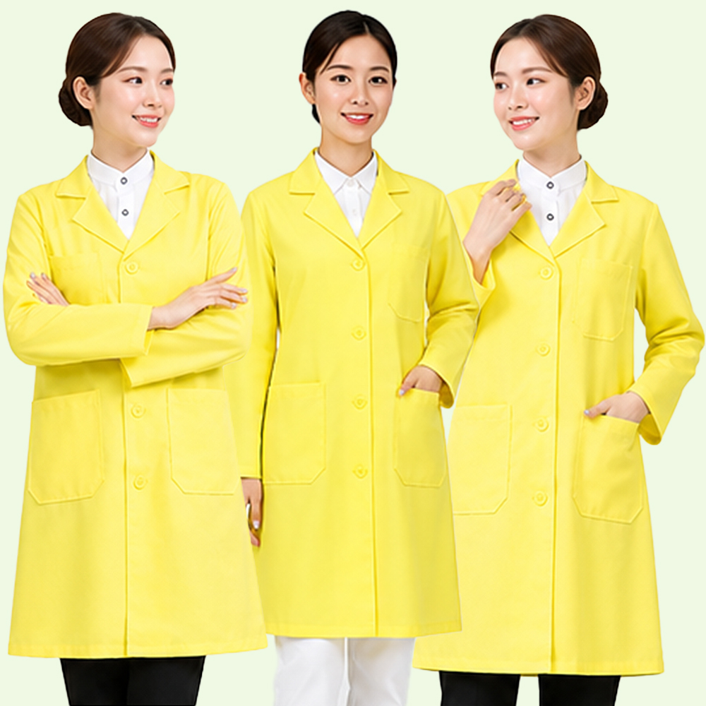 (3color) 100%폴리가운 약사 의사 실험실 영양사가운 - 상세 이미지 4