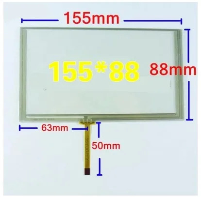 오리지널 터치 패널 TM062RDH03 HSD062IDW1 PW062XS8 PW062XS6 CLAA062LA02 CLAA062LA01 6.2 인치 155mm x 88mm 신