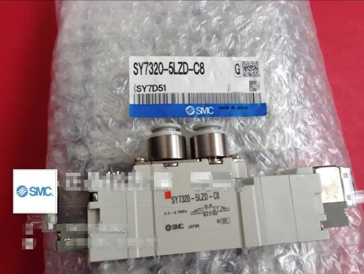 SMC 솔레노이드 밸브 SY7320-5LZD-C8 신