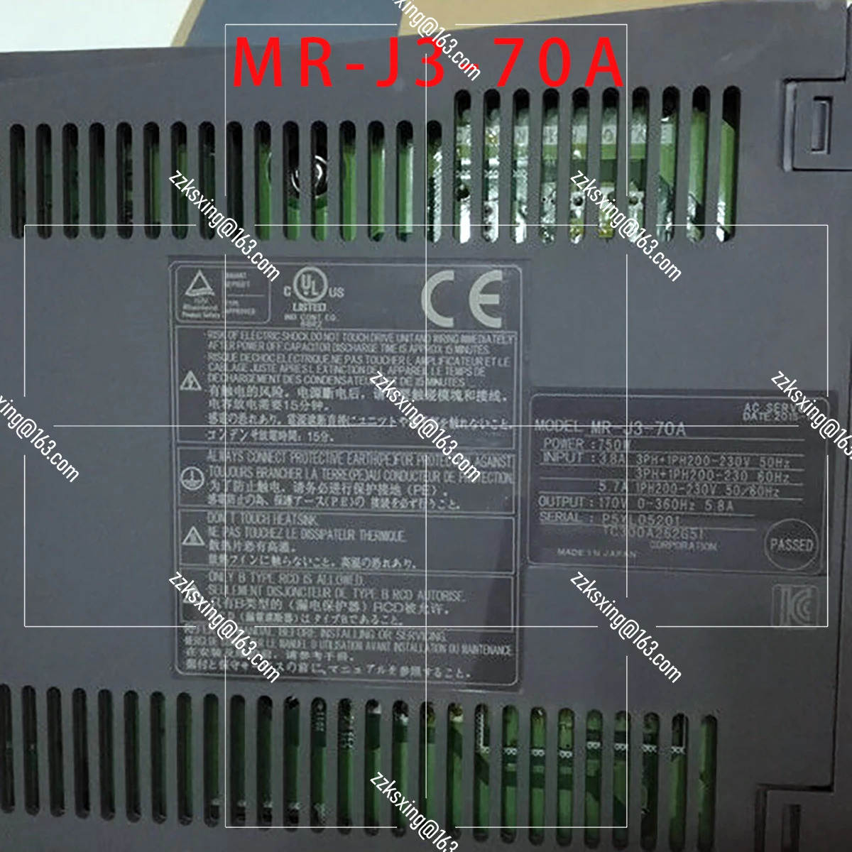 MR-J3-70A 오리지널 서보 드라이버