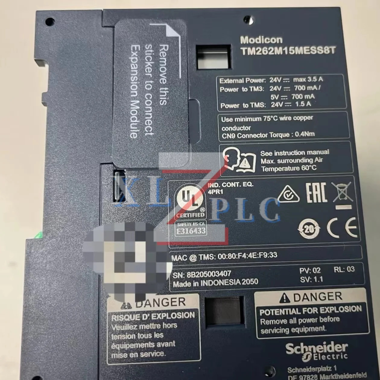 PLC 모듈 TM262L20MESE8T TM262M15MESS8T