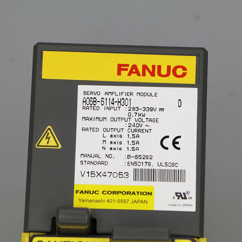 A06B-6114-H301 CNC 컨트롤러FANUC 서보 증폭기 모듈 리퍼 완료 A06B6114H301