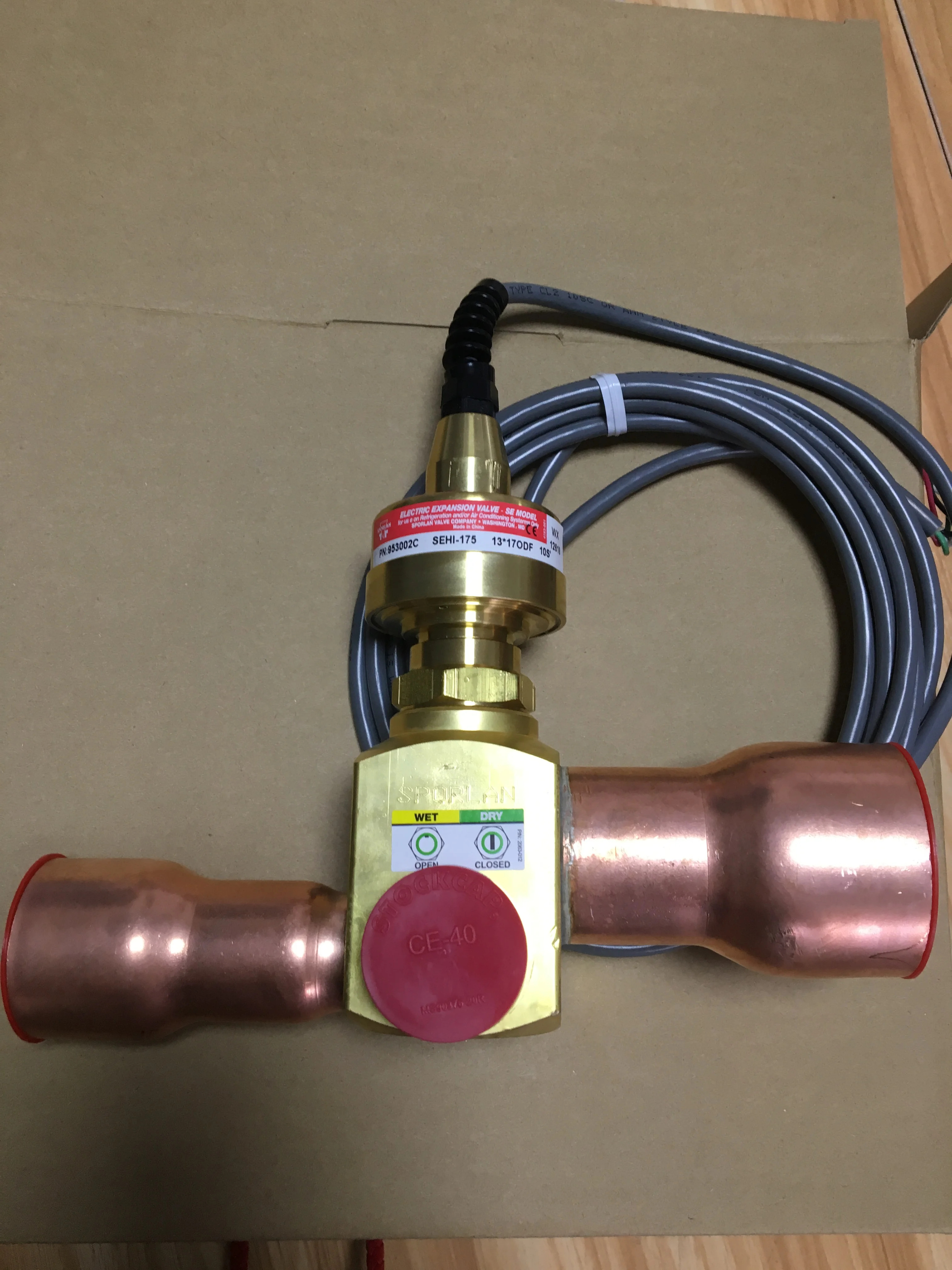 스포르란 전자팽창밸브 SEHI-175-10-S 1-5/8 X 2-1/8 ODF 953002