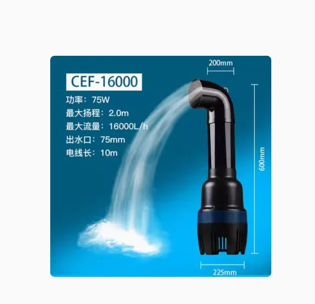GRECH 순환 잠수정 펌프 CEF-16000A CEF-22000A CEF-26000A CEF-30000A CEF-50000A 가변 주파수 여과