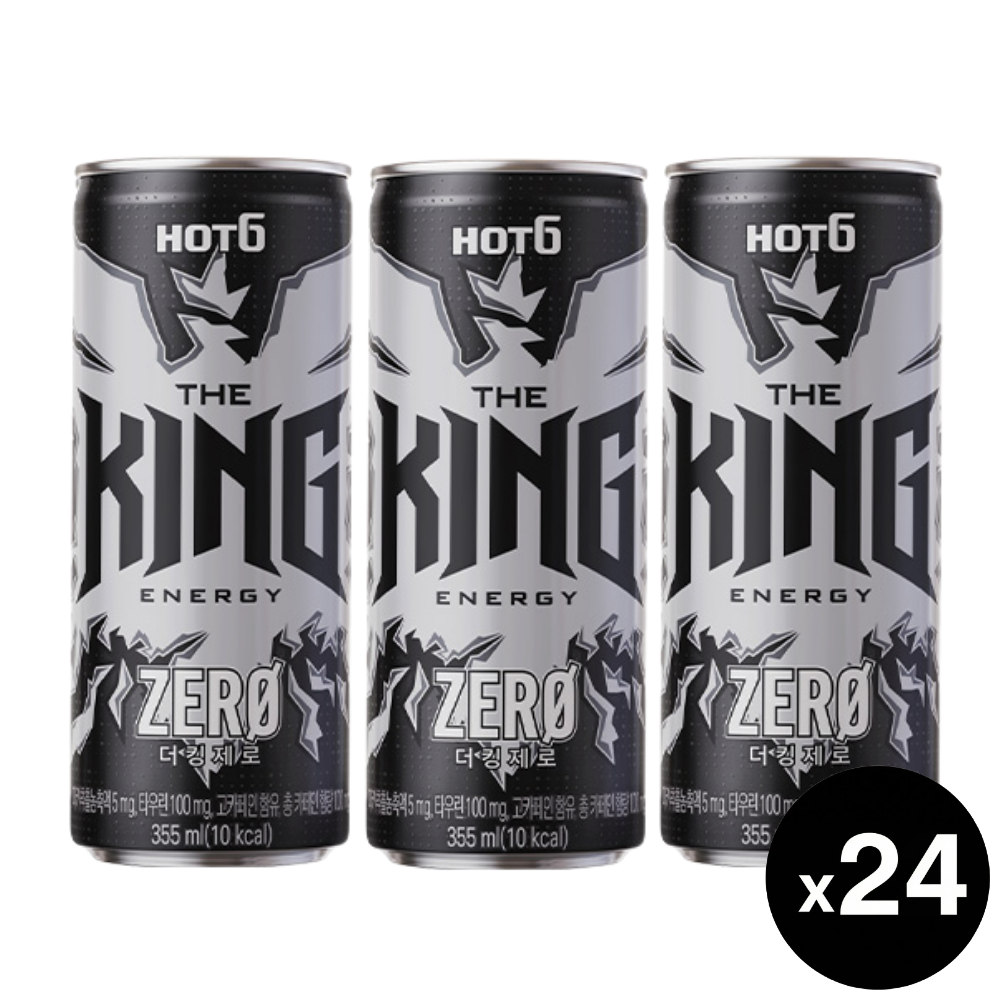 롯데 핫식스 더킹 제로, 355ml, 24개 - 상품 이미지