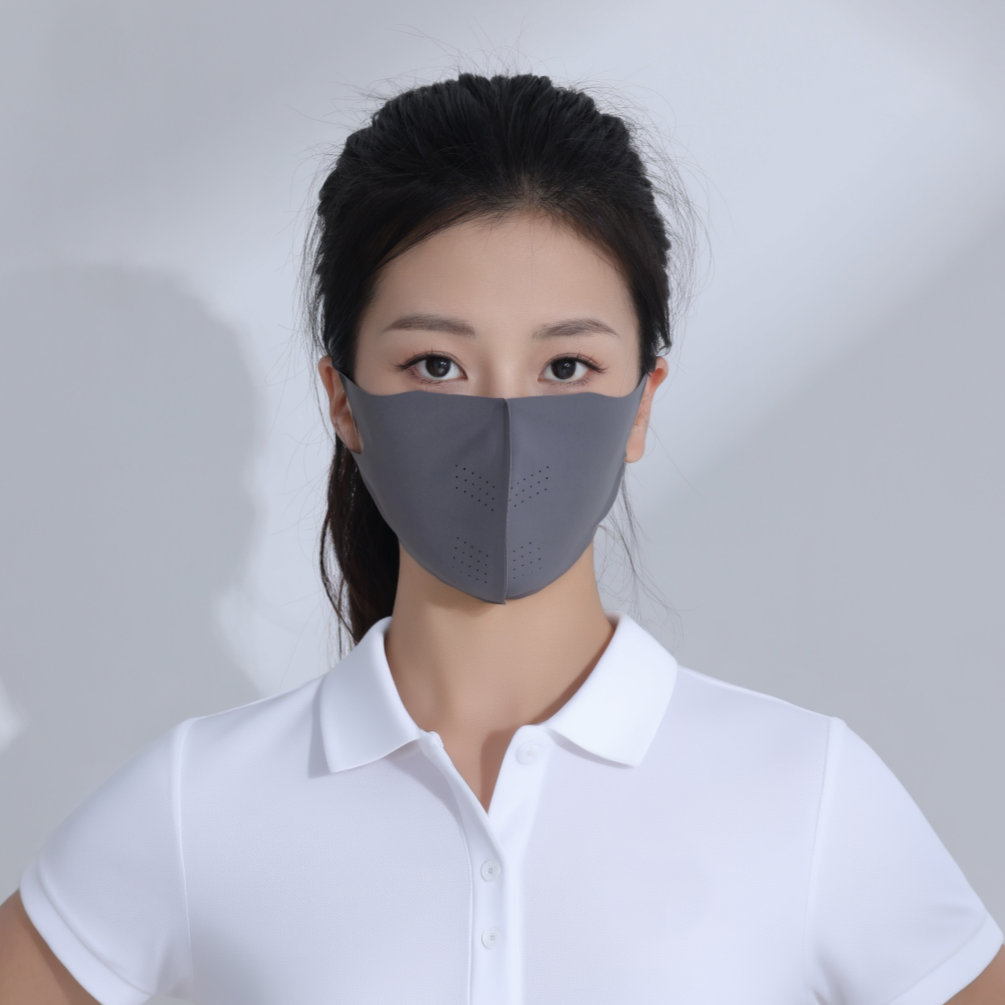 1+1 스탠다드엔 자외선차단마스크 얼굴햇빛가리개 스포츠 쿨 자외선 마스크 - 상세 이미지 2