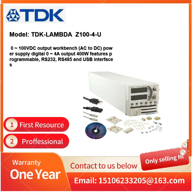 Tdk-lambda Z100-4-U TDK 프로그래밍 DC 전원공급장치 람다