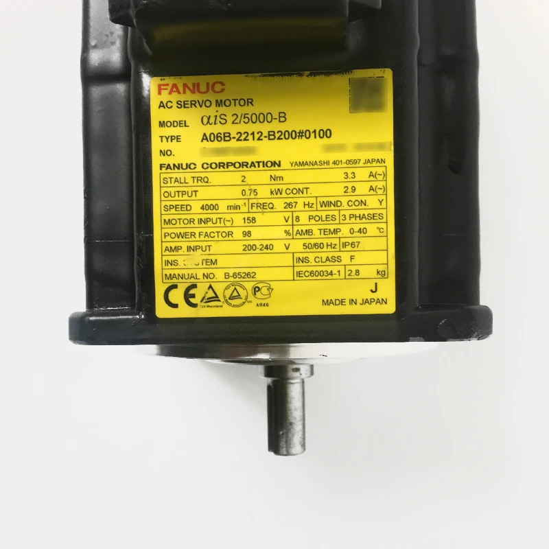 CNC 기계 A06B 0212 B200A06B-0212-B200 Fanuc AC 서보모터