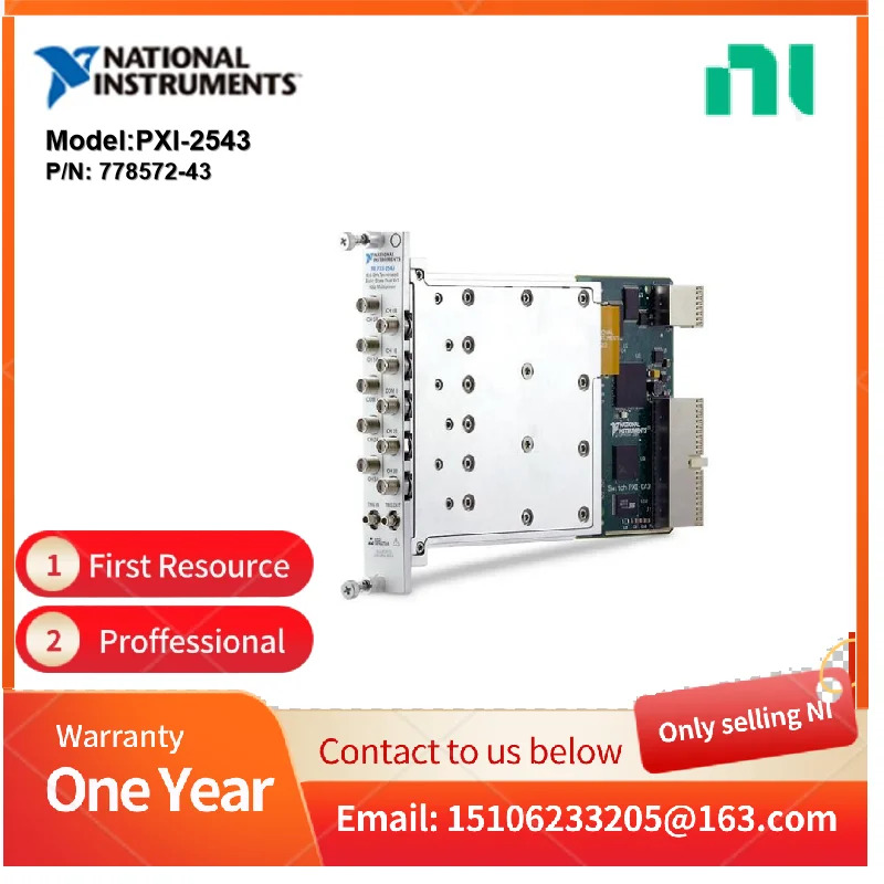 NI PXI-2543 듀얼 4  1 종단 솔리드 스테이트 멀티플렉서 SP4T 6.6 GHz