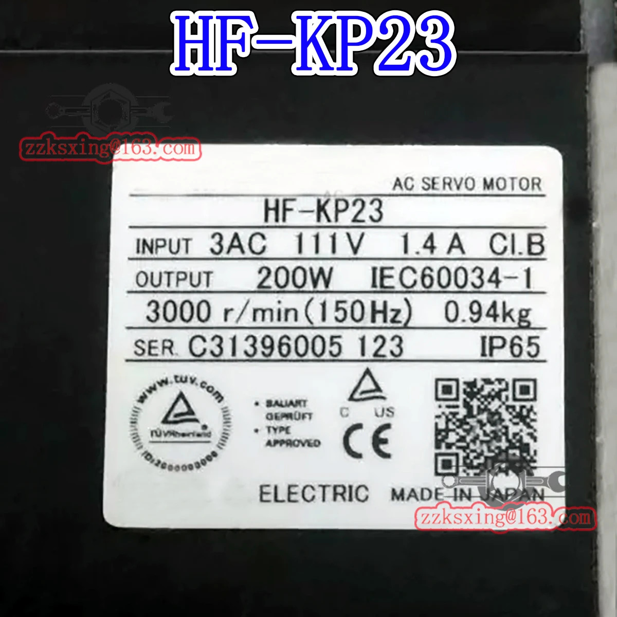 오리지널 AC 서보모터 내 신 HF-KP23