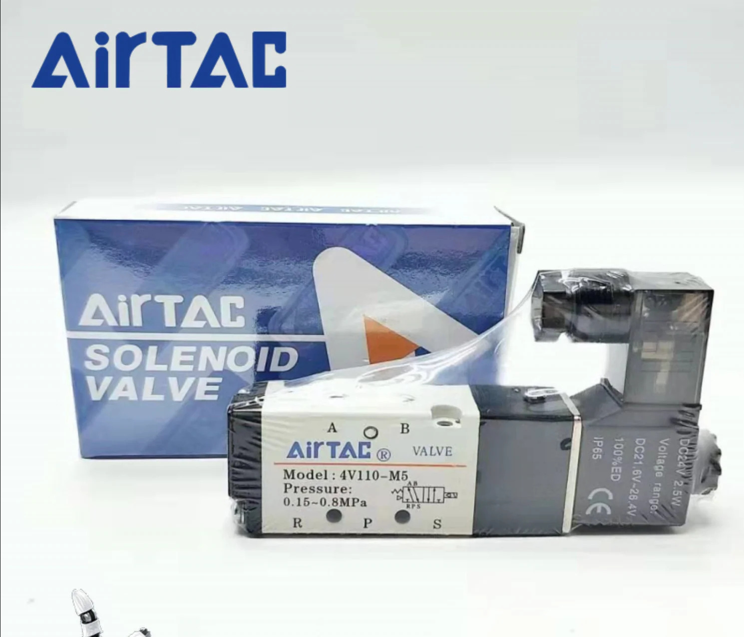 AirTAC 솔레노이드 밸브 신 4V110-M5-B DC24V