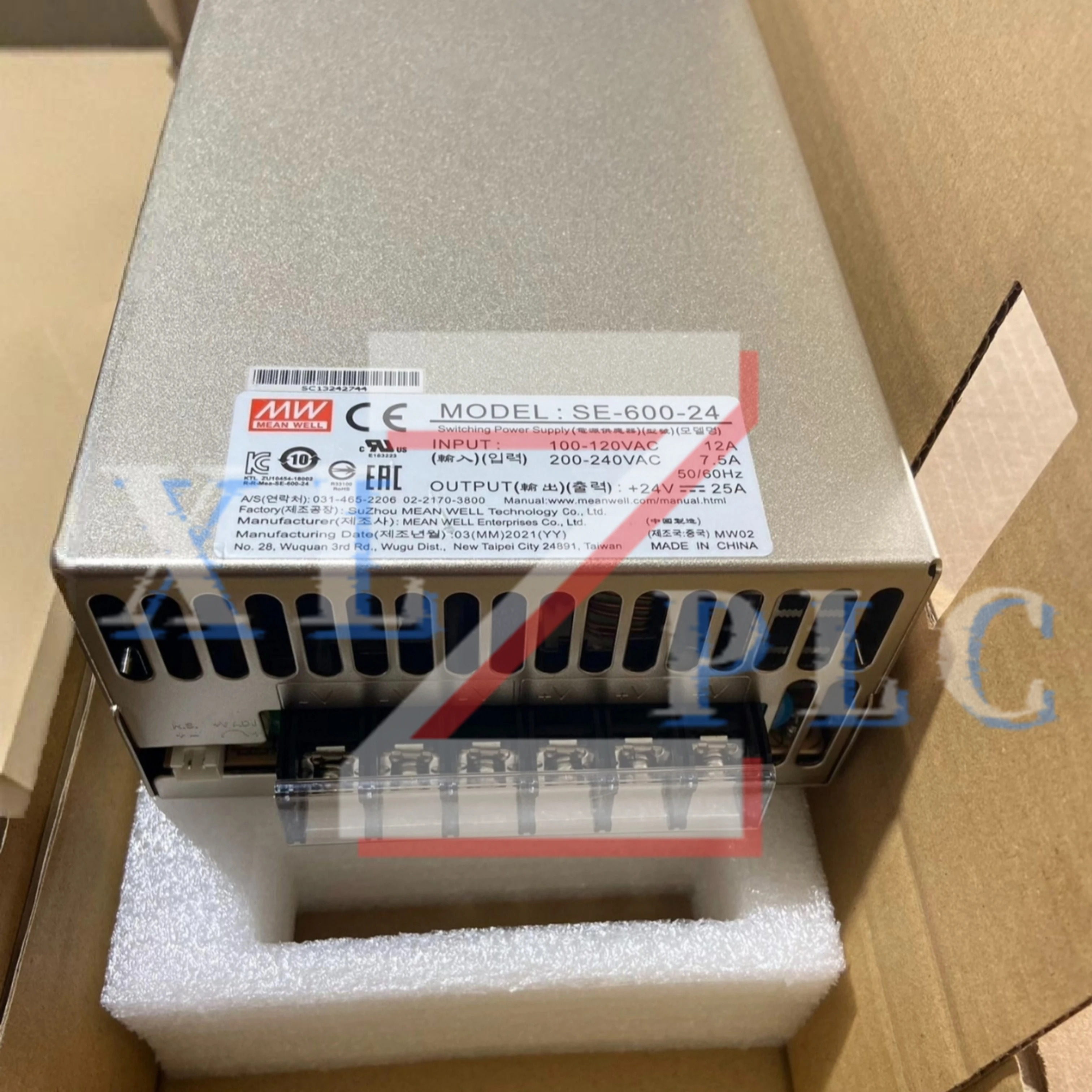 스위치 전원공급장치 원본 SE-600-24 24V SE-600-27 27V를 어.