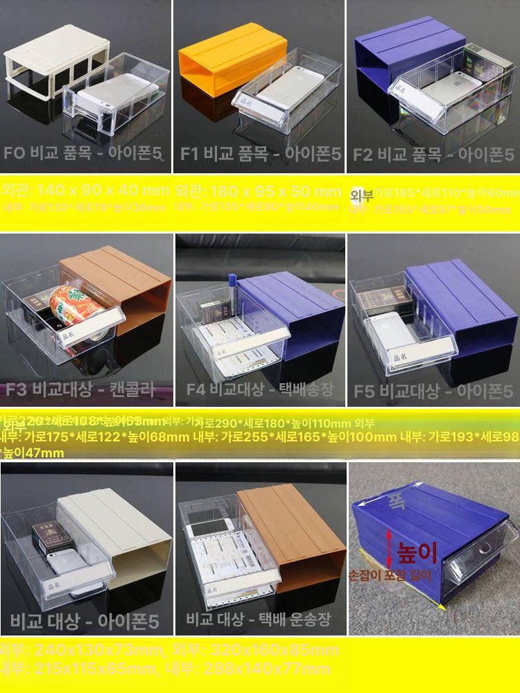 다용도 이동식서랍장 캐비닛 모듈 바퀴형 트롤리 선반 투명수납함 서랍형 카트 - 상세 이미지 3