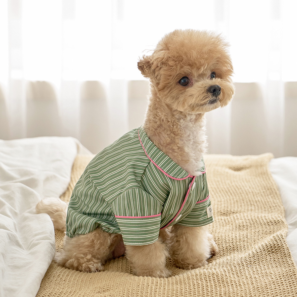 실크핏 웬즈데이 펫 잠옷 반려동물 강아지 고양이 파자마 상품 이미지