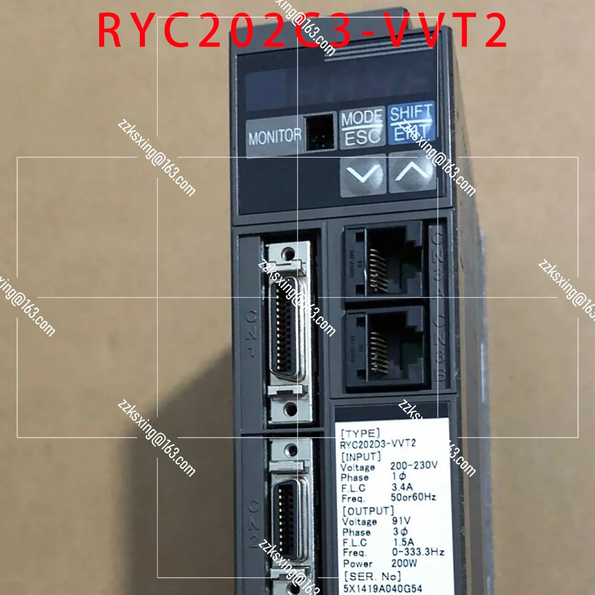 RYC202C3-VVT2 오리지널 서보 드라이버 신