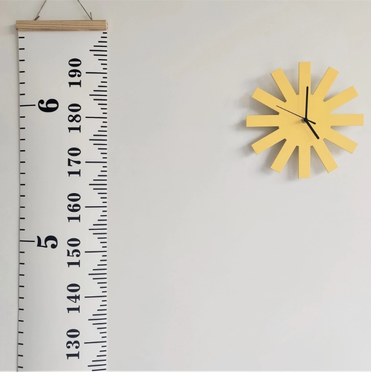 거실 벽시계 특이한 아날로그 인테리어 사무실 코어 노랑색 25cm - 상세 이미지 2