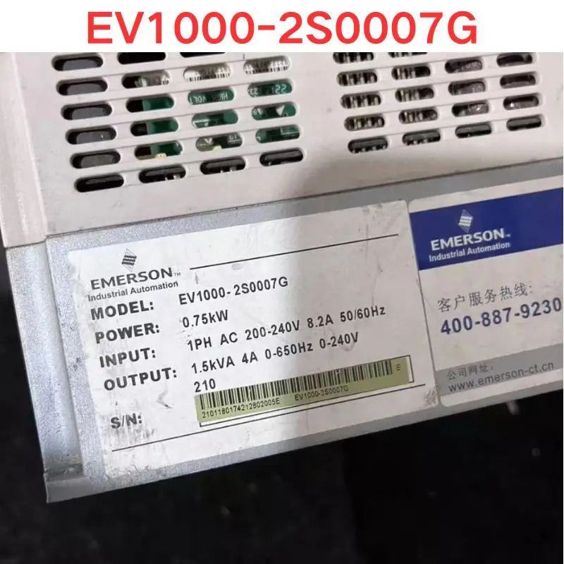 리퍼 에머슨 EV1000-2S0007G 주파수 변환기 0.75KW 기능 OK