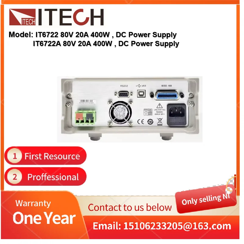 ITECH IT6722 80V 20A 400W DC 전원공급장치/IT6722A 전원공급장치