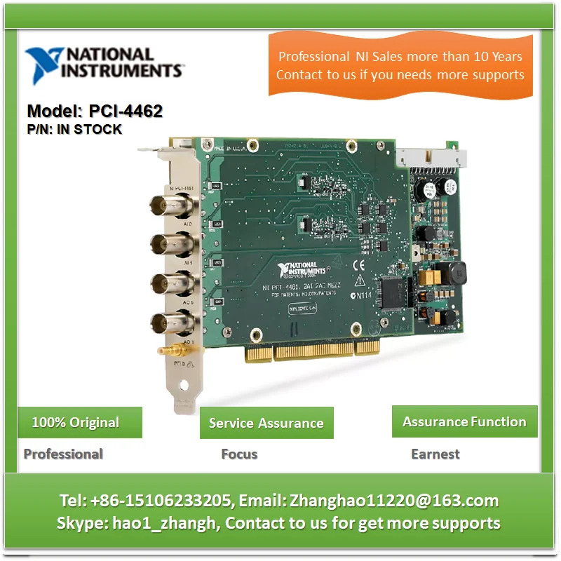 NI PCI-4462 사운드 진동 24비트 204.8K 듀얼 AD/DA 캡처 카드