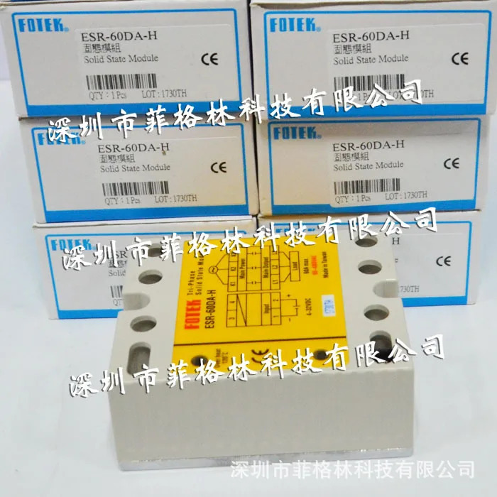 ESR-60DA-H 대만 YanGM호환ing Fotek 솔리드 스테이트 릴레이 수량포장