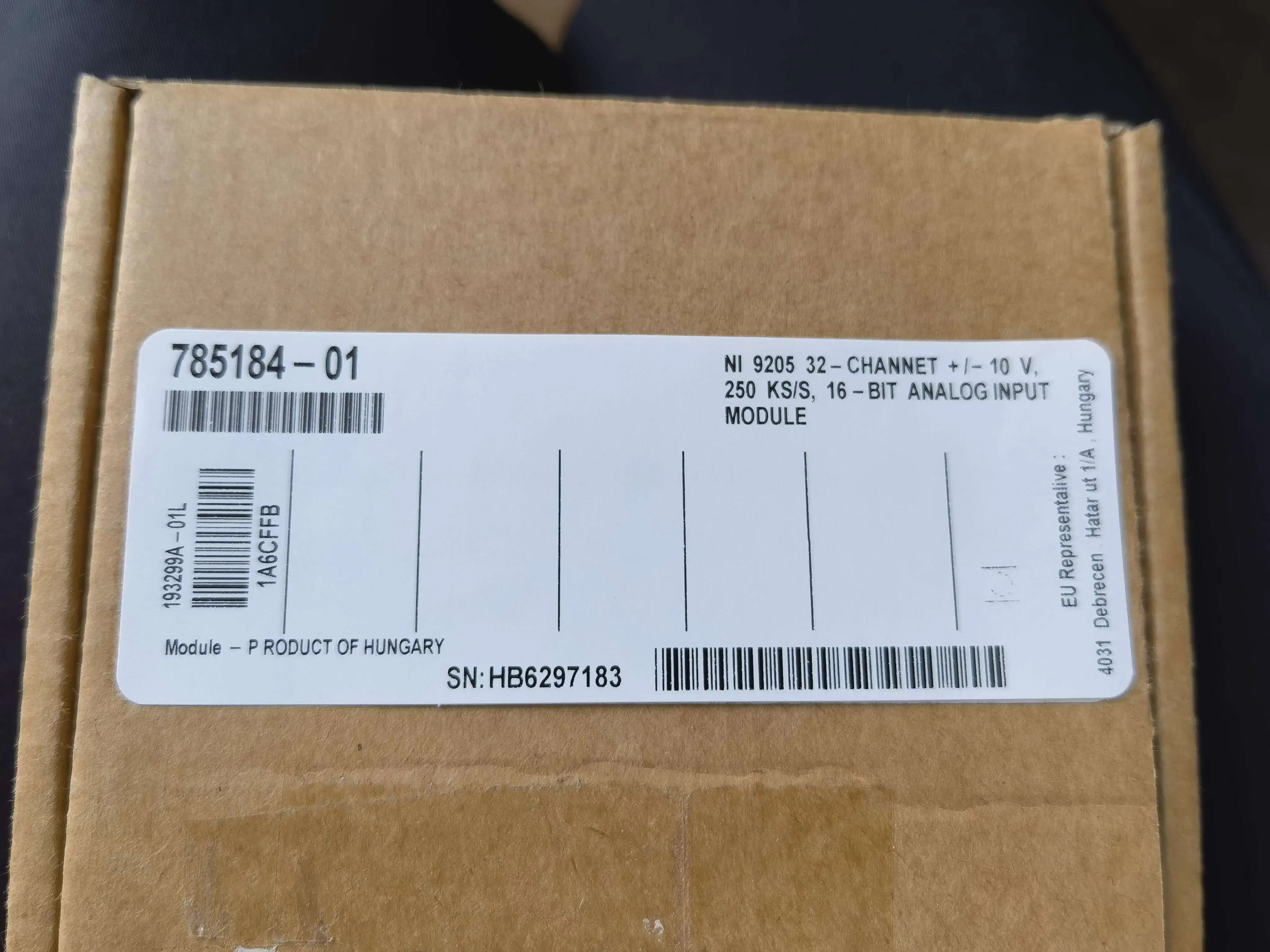 아날로그 입력모듈 785184-01 NI-9205 16 비트