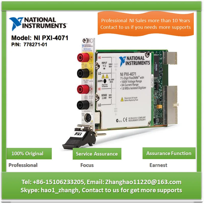 NI PXI-4071 778271 -01 7.5자리 멀티미터