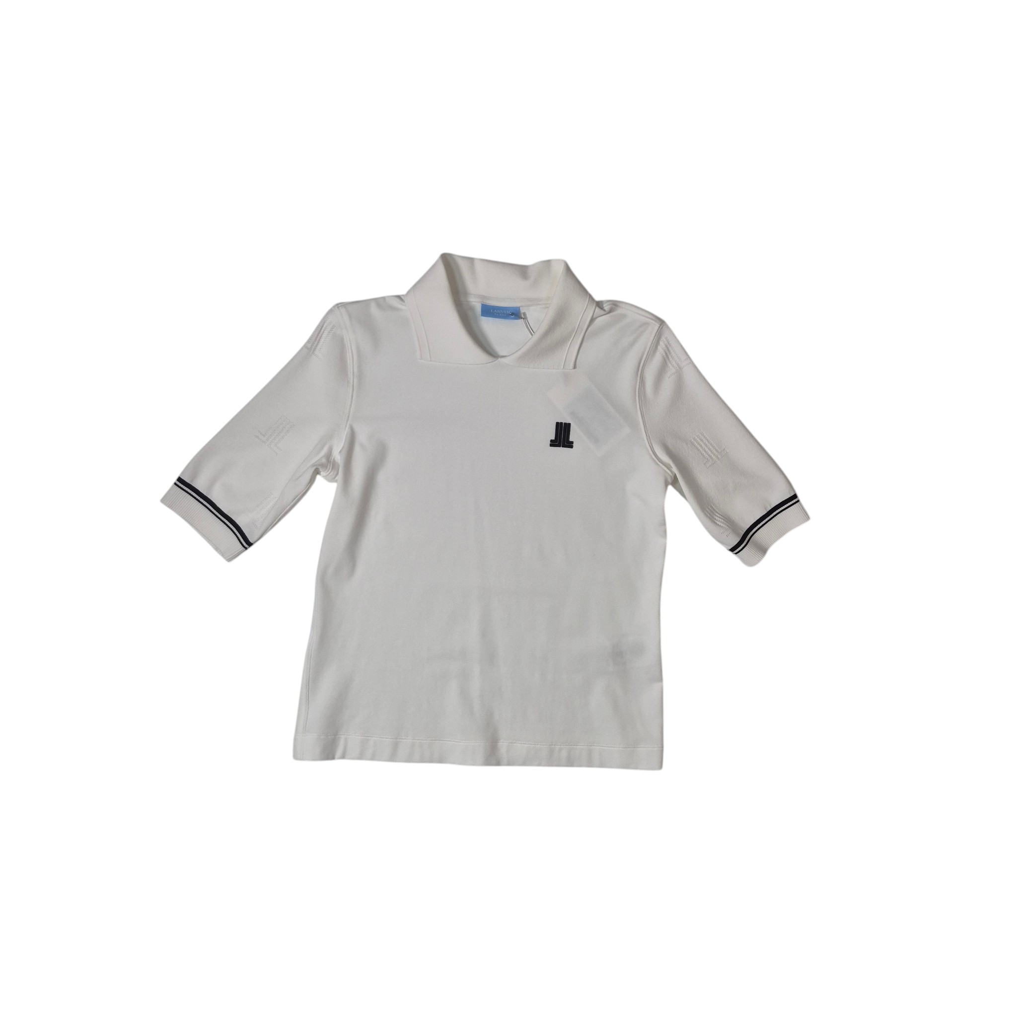 [백화점상품] 랑방블랑 LANVIN BLANC 여성 PK 티셔츠 26SS 라운딩 필드 - 상세 이미지 4