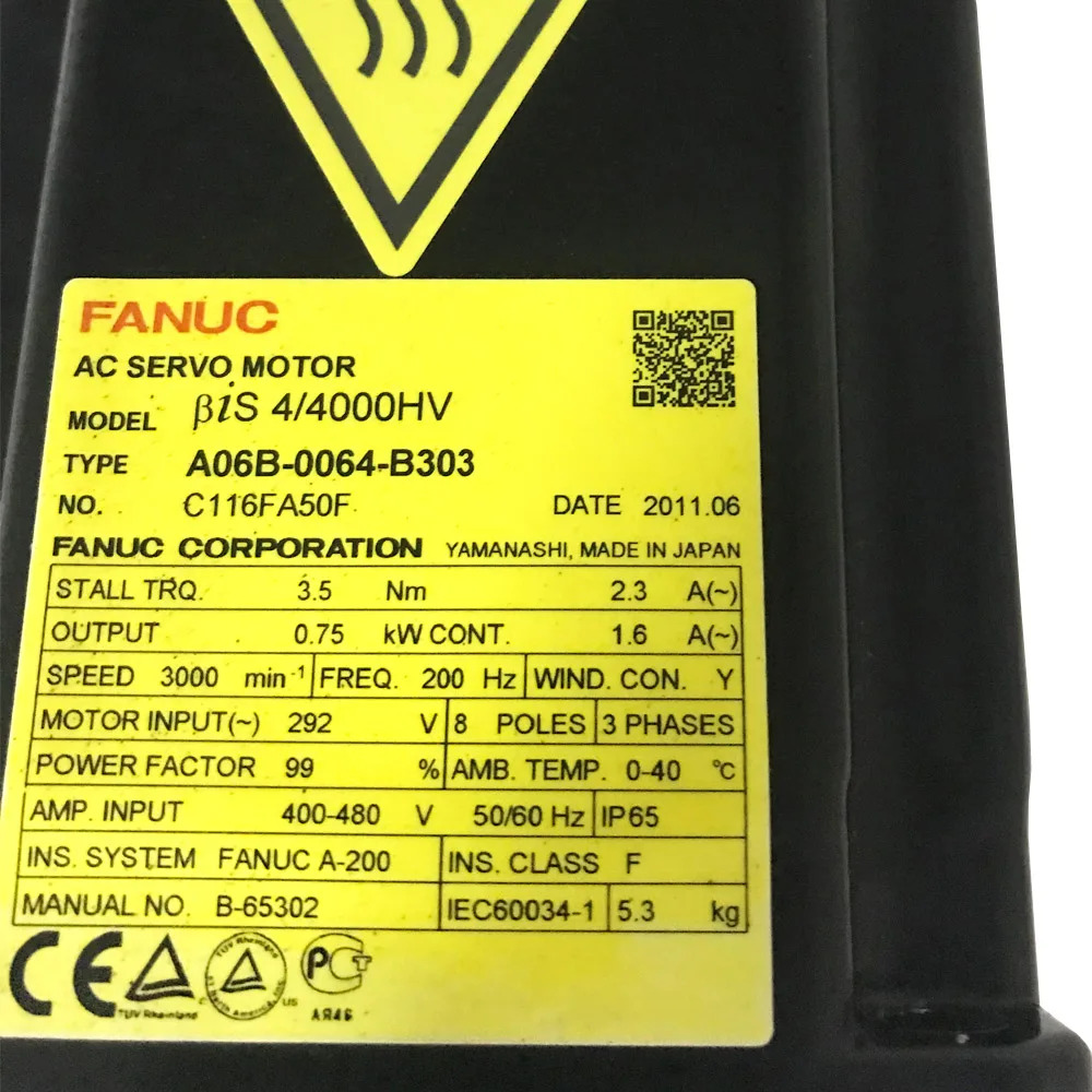 A06B-0064-B303 CNC 기계 A06B 0064 B303Fanuc AC 서보모터