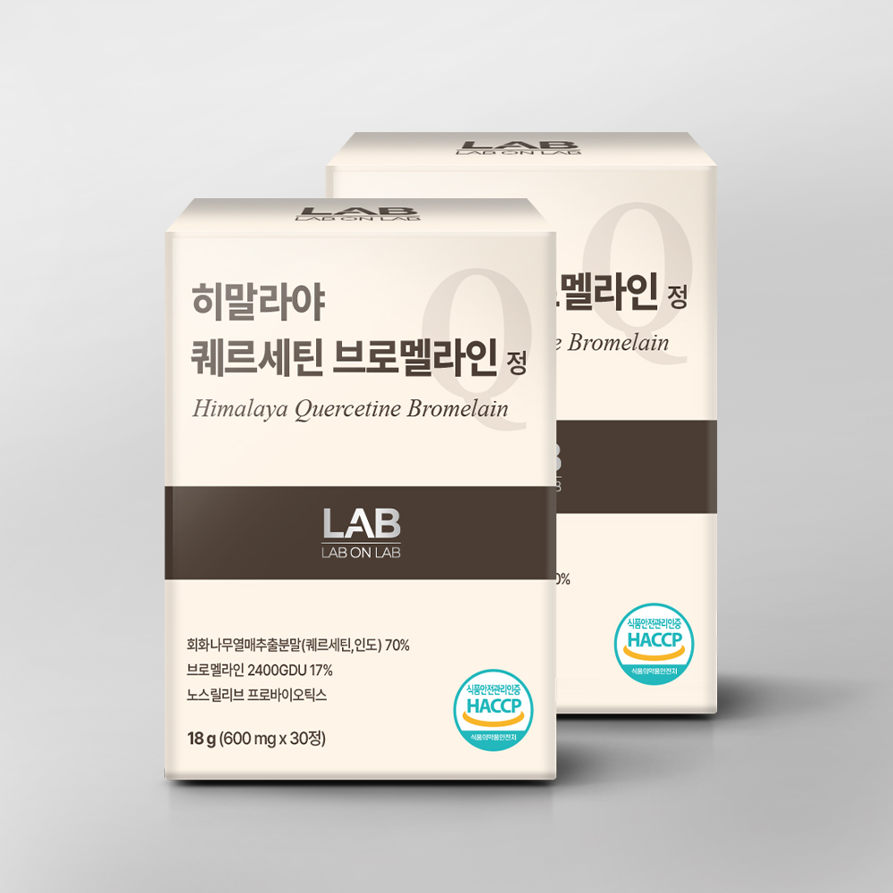 랩온랩 퀘르세틴 브로멜라인 노스릴리브 파인애플 30정, 1개 - 상세 이미지 2