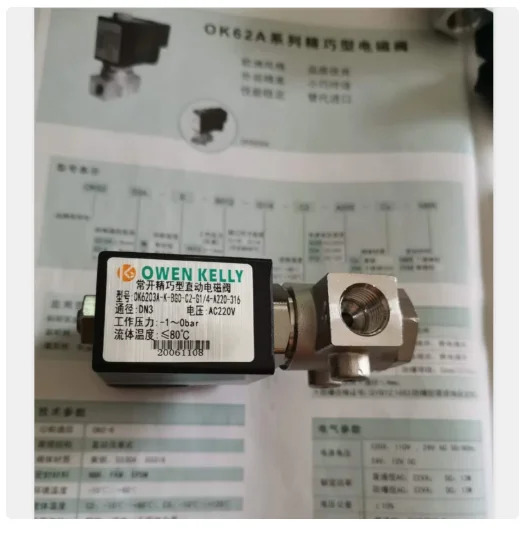 오웬 켈리 솔레노이드 밸브 OK6203A-BGO-C2-G1/4-A220-316 OK6206A-B03-C2-G/4-A220-316 OK6203A-K-BG0-C2-G1/4-A2-S6