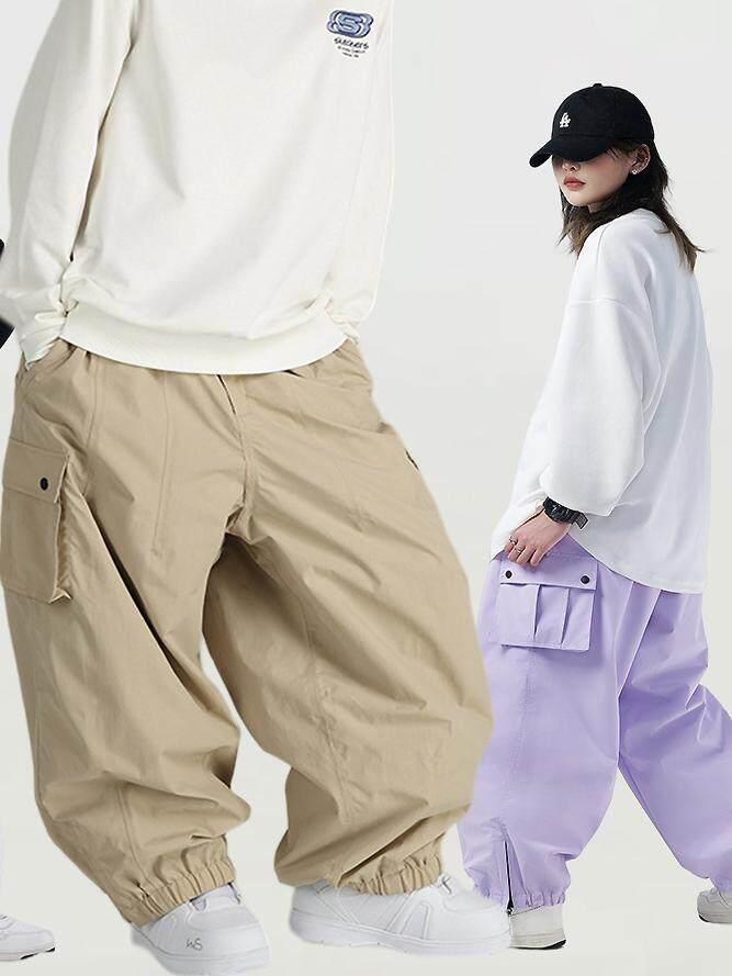 남자 바지 스키복 카키 단열 따뜻한 보온 방한 스노우 남성 방풍 야외 지퍼 포켓 - 상품 이미지