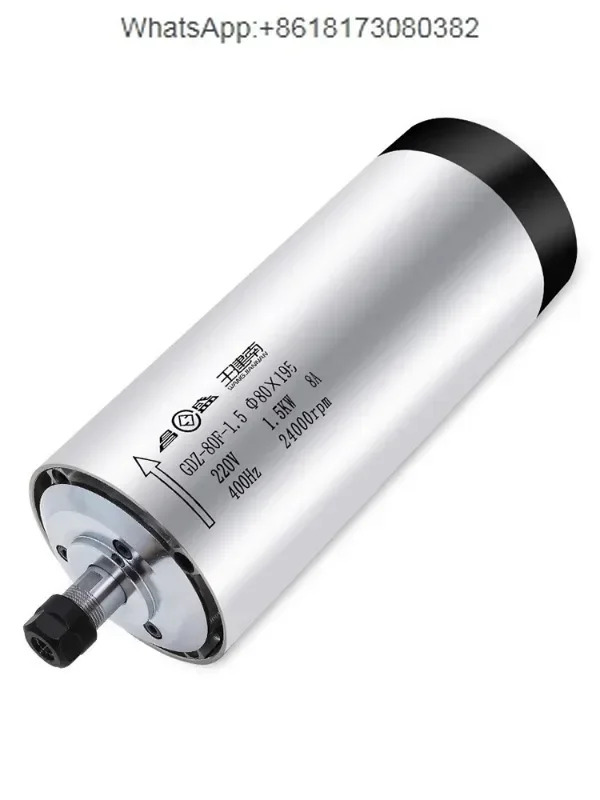 원형 공냉식 고속 전기 스핀들 기계 모터 800w1.5kw2.2kw65mm80mm