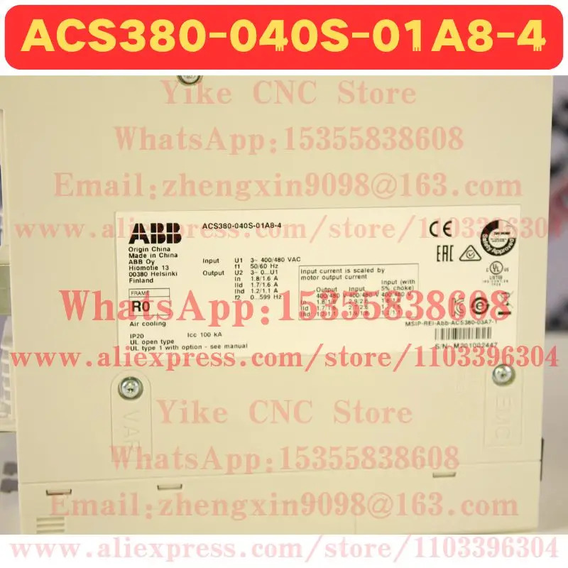 ACS380-040S-01A8-4 주파수 변환기