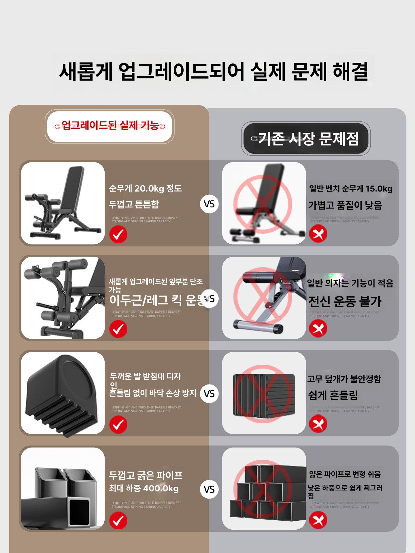 가정용 홈짐 레그익스텐션기구 벤치 허벅지 다기능 홈트 피트니스 레그익스텐션머신 - 상세 이미지 4