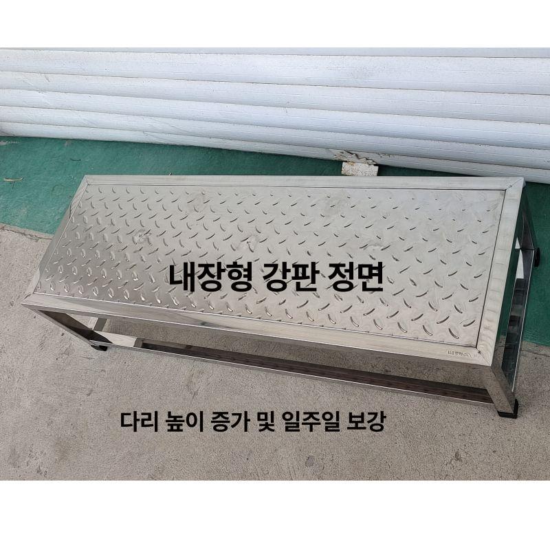 철제 발판 작업대 사각 업소용 다용도 바닥 발받침대 플로어 부엌 디딤대 거치대 - 상세 이미지 3