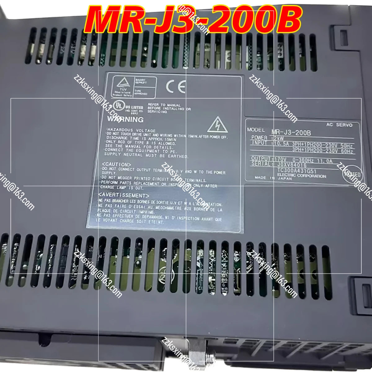 Brann-MR-J3-200B 오리지널 AC 서보 드라이버