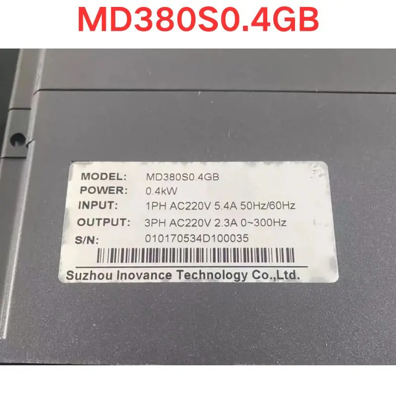리퍼 Inovance MD380S0.4GB 주파수 변환기 0.4KW 기능 완료