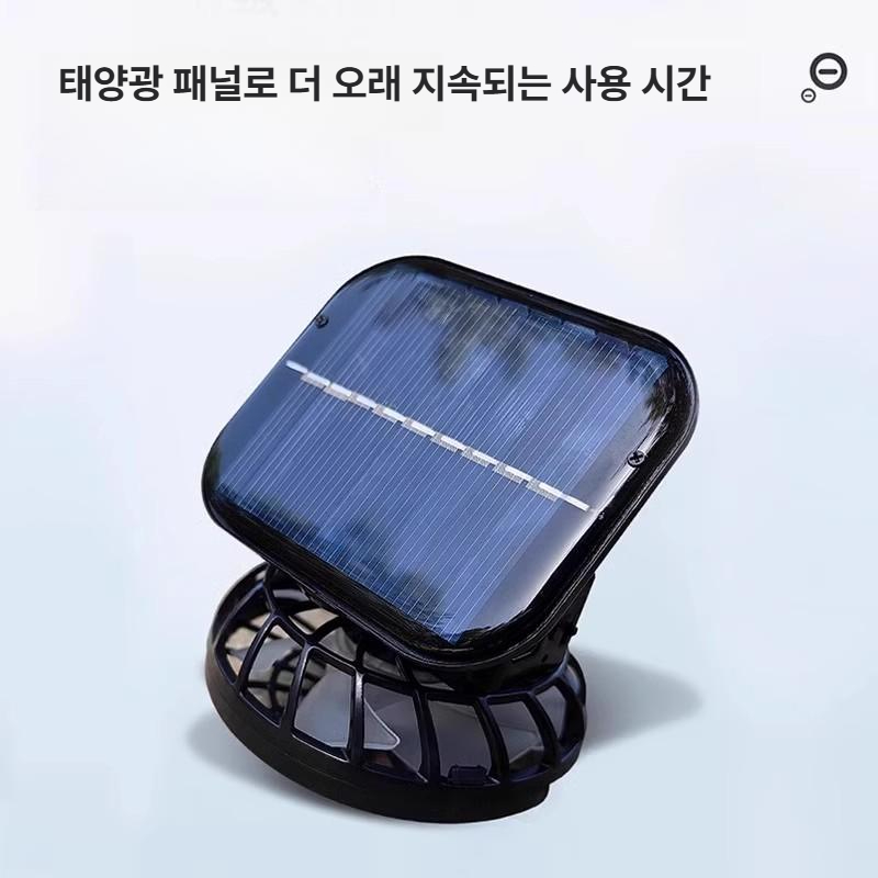 선풍기 모자 낚씨 캠핑 썬캡 태양광충전 통기성 자외선차단 - 상세 이미지 4