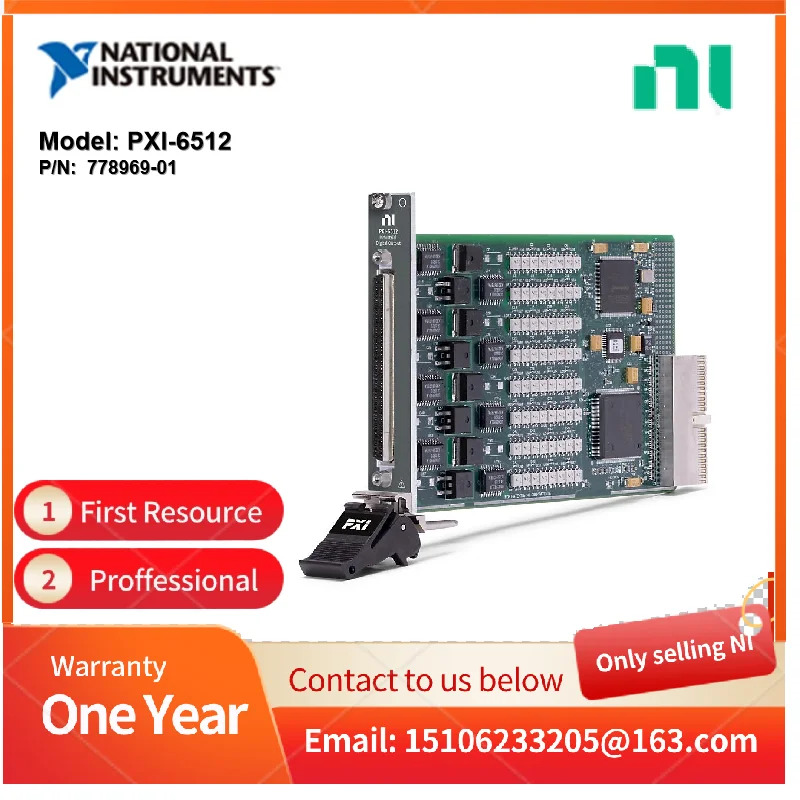 NI PXI-6512 778969 -01 PXI 디지털 입력/출력 DAQ 신호 조절