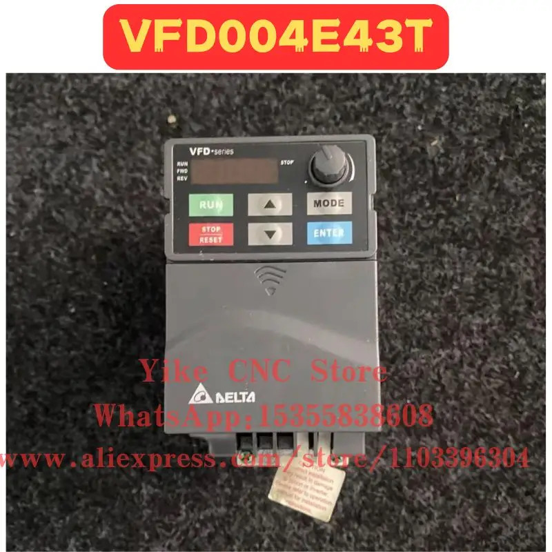 리퍼된 주파수 변환기 VFD004E43T 정상 기능 리퍼 완료