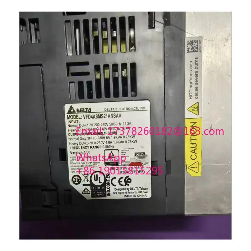 리퍼 VFD4A8MS21ANSAA 인버터 완료