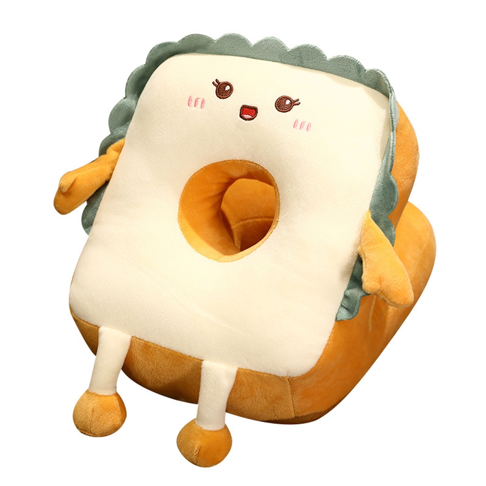 토스트 낮잠베개 쿠션아이스실크 냉감 여름 엎드림 쿠션매트 부끄부끄 25x30x25cm - 상세 이미지 3