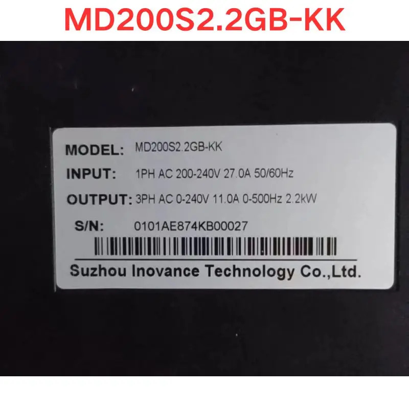 리퍼 Inovance MD200S2.2GB-KK 주파수 변환기 2.2KW 기능 OK