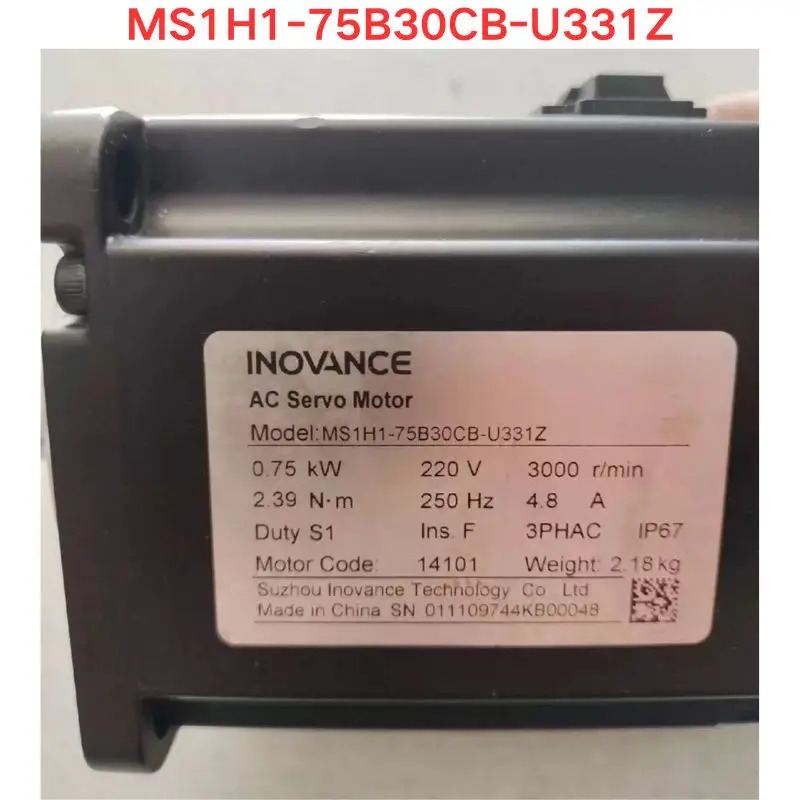 리퍼 Inovance 서보모터 MS1H1-75B30CB-U331Z 0.75KW 기능 OK