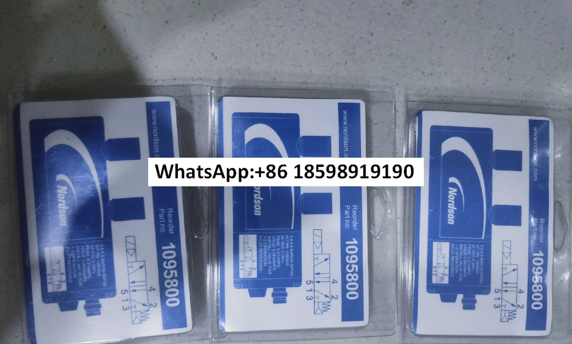 Nordson 고주파 솔레노이드 밸브 1095800 1056119 1053894