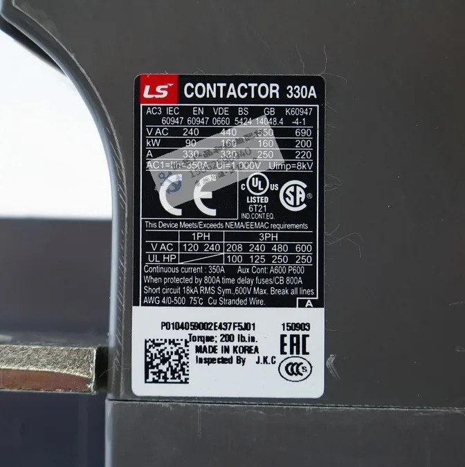 LS 접촉기 MC-330A 코일 전압 100-250V 380-440V 신