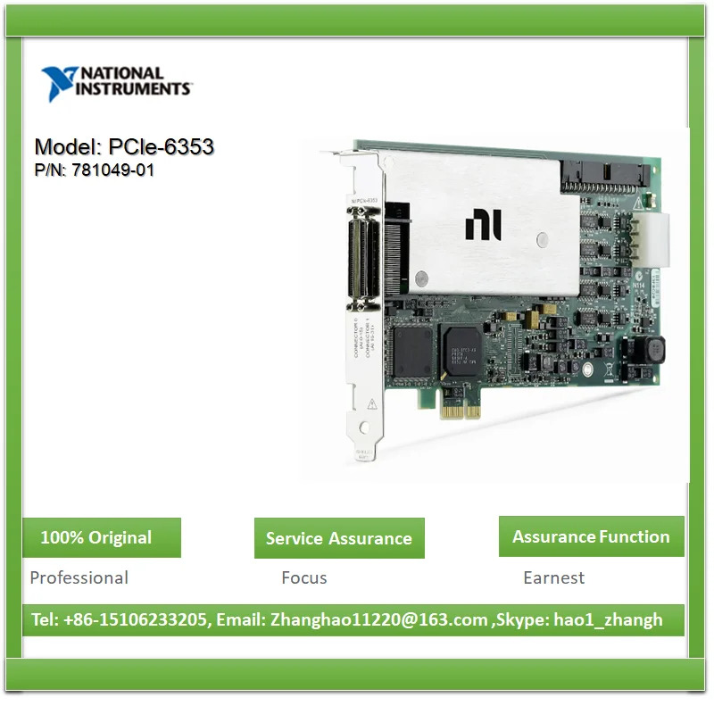 NI PCIe-6353 16비트 32 AI 4 AO 48 DIO I/O 장치 781049 -01