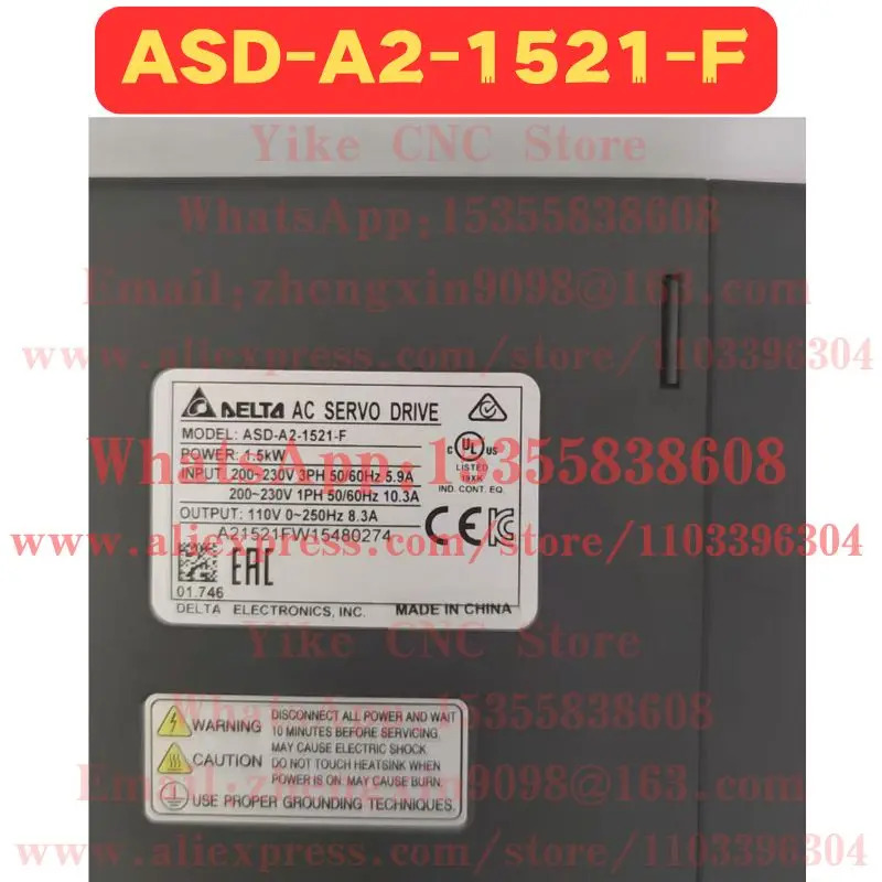 리퍼 서보 드라이브 ASD-A2-1521-F 정상 기능 완료 OK
